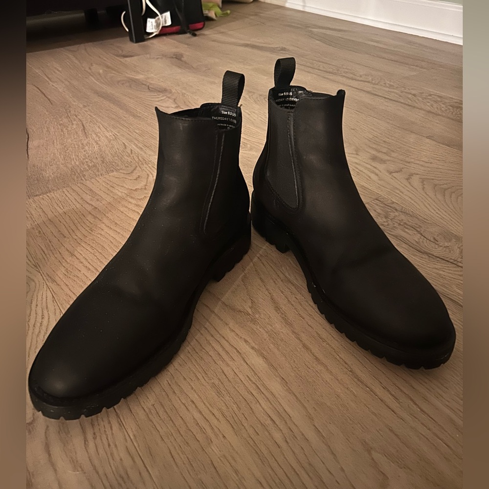 Thursday Boot Company Men's Black Leather Boots